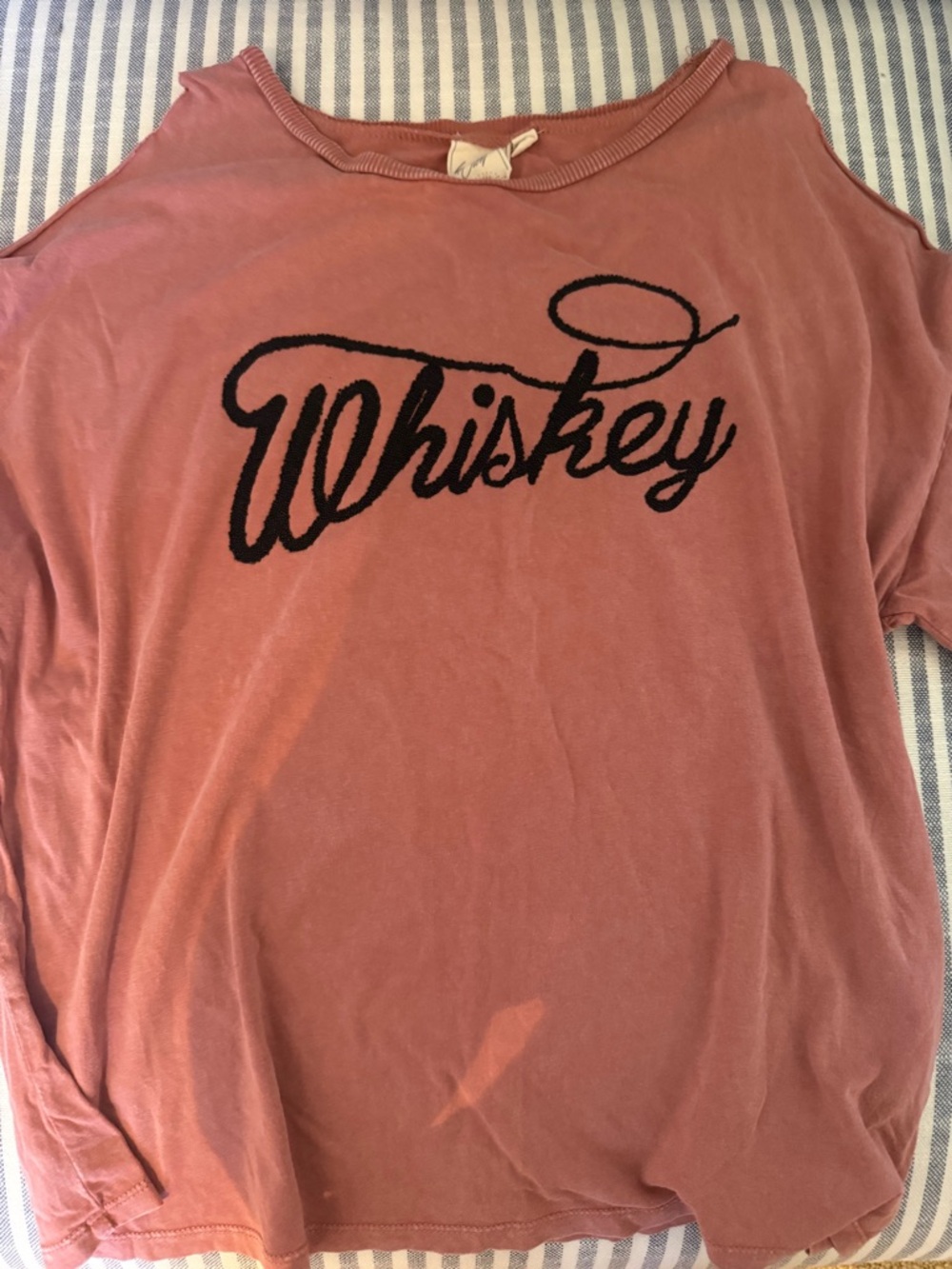 Boot Barn Whiskey Script Graphic Tee - Dusty Rose